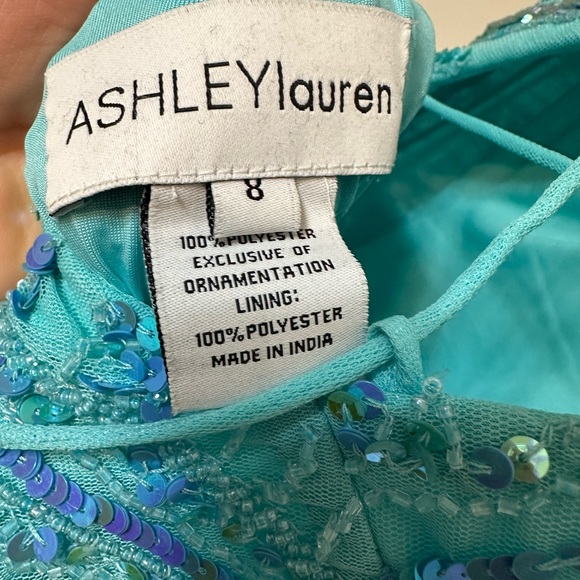 Gorgeous Ashley Lauren asymmetrical prom dress - Picture 6 of 9